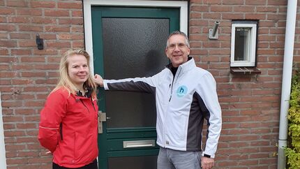 beeld van twee medewerkers van Vecht & Omstreken en Van Wijnen